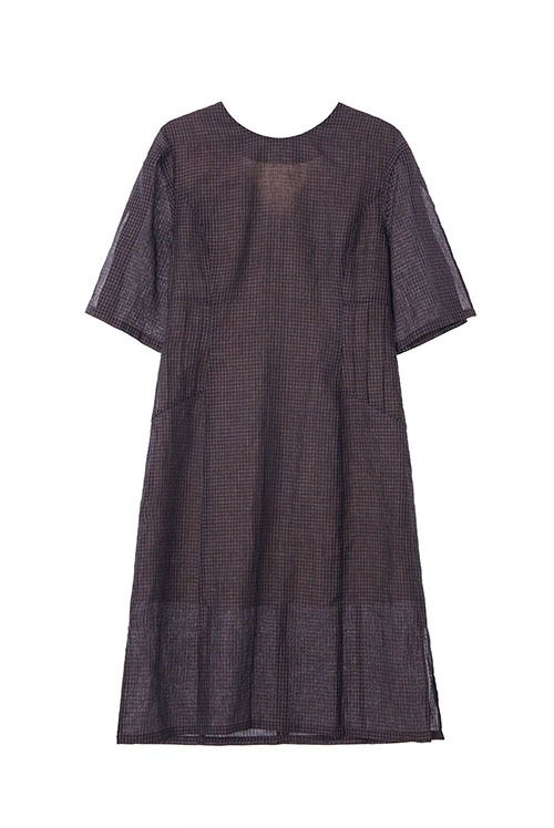 100% linen see-through Ferrara dress